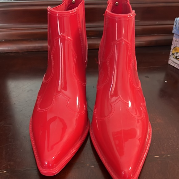 Sam Edelman rain boot size 8, Red - Picture 2 of 3